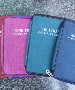 Bìa Bao Kinh Thánh Vải (cho size 14x21cm)