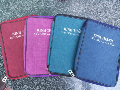 Bìa Bao Kinh Thánh Vải (cho size 14x21cm)