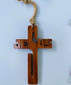 THẬP TỰ GIÁ GỖ JESUS TREO XE HƠI (WOODEN CROSS FOR CAR)