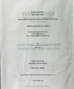 Alternative view of KINH THÁNH SONG NGỮ TRỌN BỘ (BẢN DỊCH MỚI - NVB)
