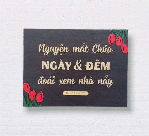 GỖ MỸ NGHỆ - LỜI CHÚA (40X60 CM) - Ảnh 3